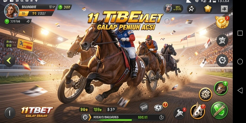 Gameplay seru dan mendebarkan dalam 11TBET menunjukkan aksi balap yang intens.