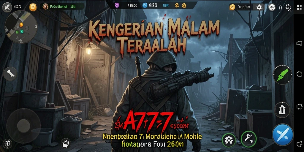 Tangkapan layar menampilkan momen mencekam dalam gameplay Horror.