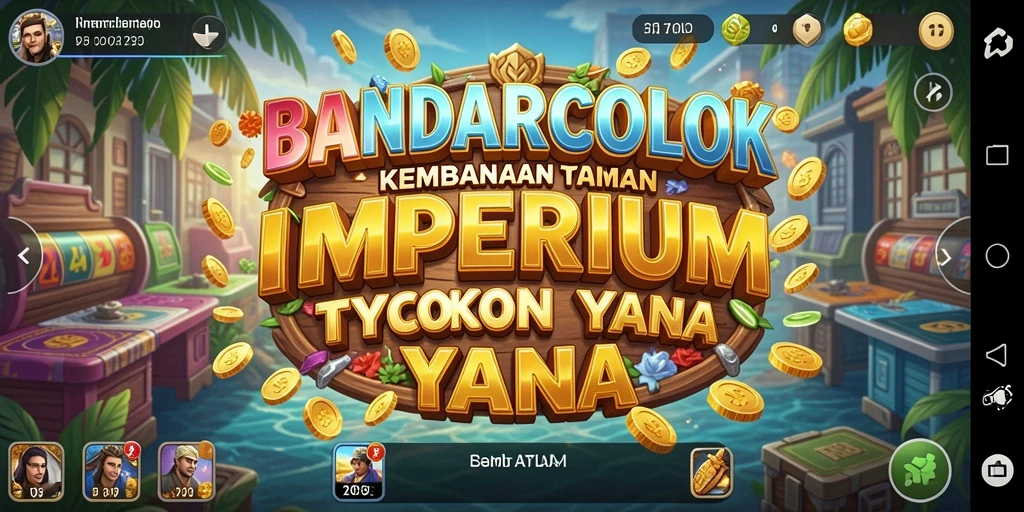 Tangkapan layar gameplay BANDARCOLOK yang menampilkan pengelolaan bisnis.