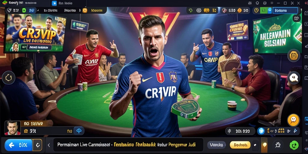 Gameplay seru CR7VIP dalam Live Casino dengan dealer profesional.