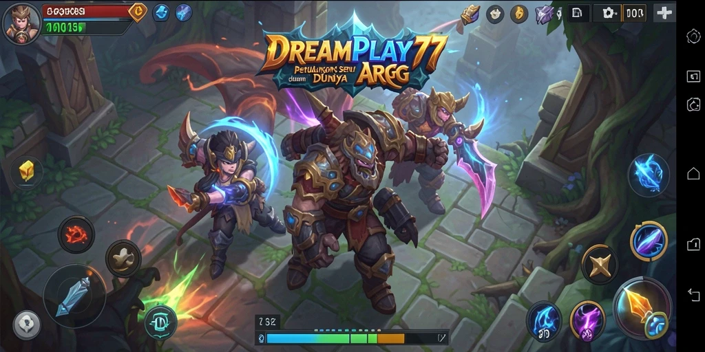 Tangkapan layar menampilkan aksi pertarungan seru dalam <strong>DREAMPLAY77</strong>.