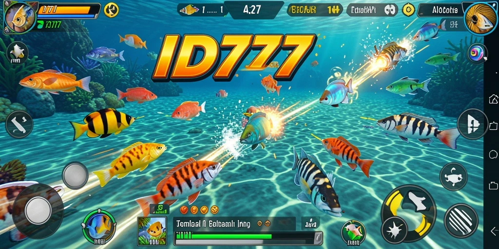 Tampilan gameplay Tembak Ikan yang mendebarkan di ID777.