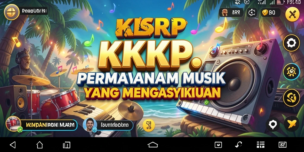 Tampilan screenshot KKRP dengan gameplay musik yang seru.