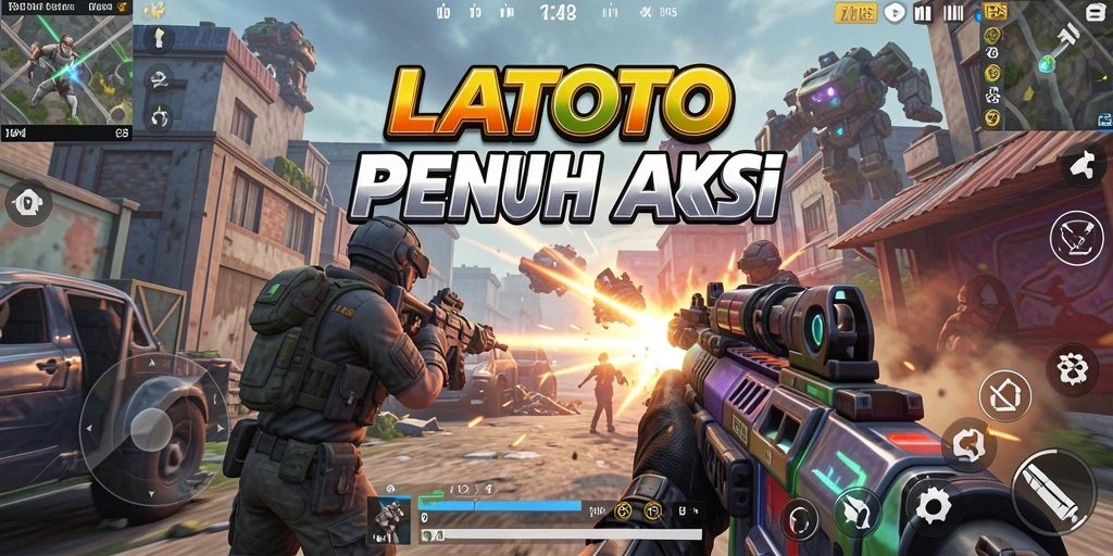 Tampilan gameplay LATOTO yang intens dan menegangkan.