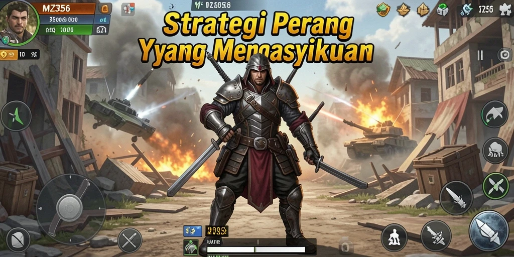 Tampilan gameplay MZ356 dengan strategi pertempuran yang mendebarkan.