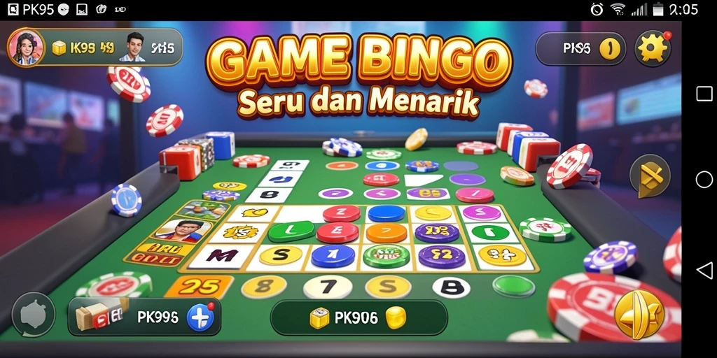 Gameplay seru di Bingo PK95 dengan grafik menarik.
