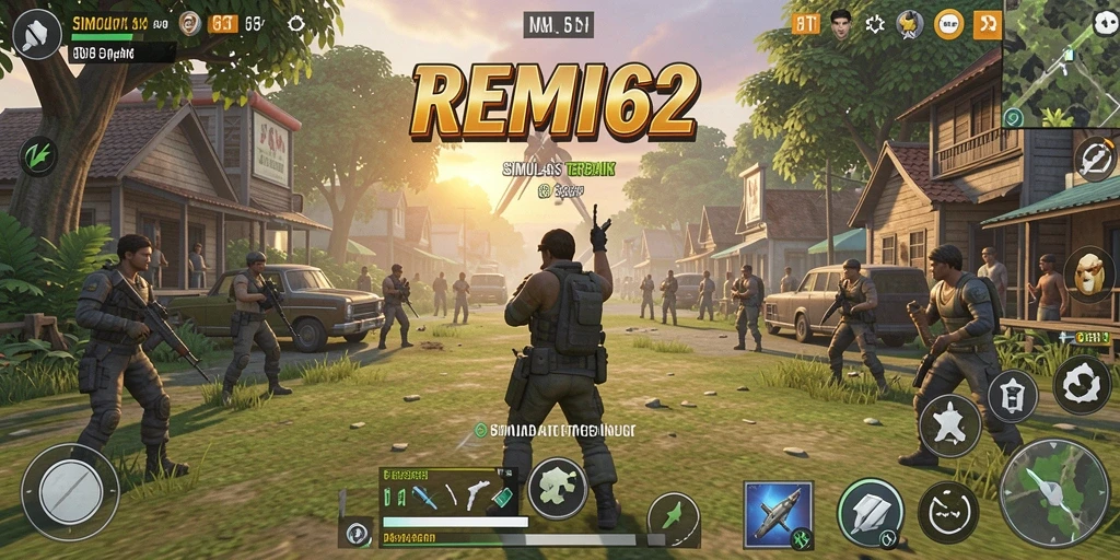 Tampilan gameplay <strong>REMI62</strong> yang menarik dan interaktif.