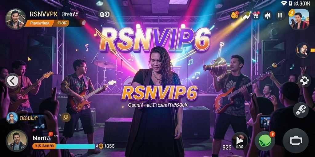 Tampilan gameplay RSNVIP6 menampilkan keseruan bermain musik.