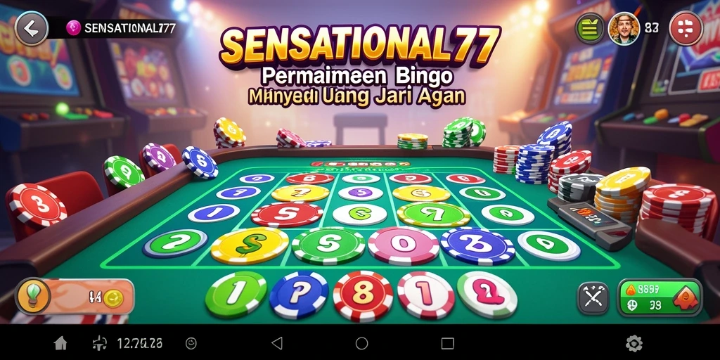 Tampilan menarik dari SENSATIONAL77 saat bermain Bingo.