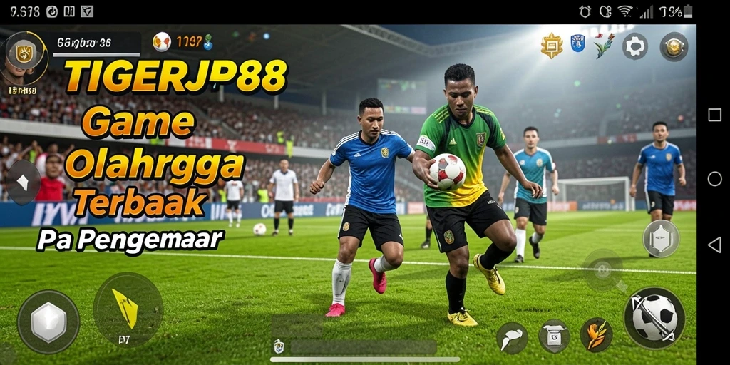 Menampilkan gameplay seru dari TIGERJP88 di pertandingan olahraga.