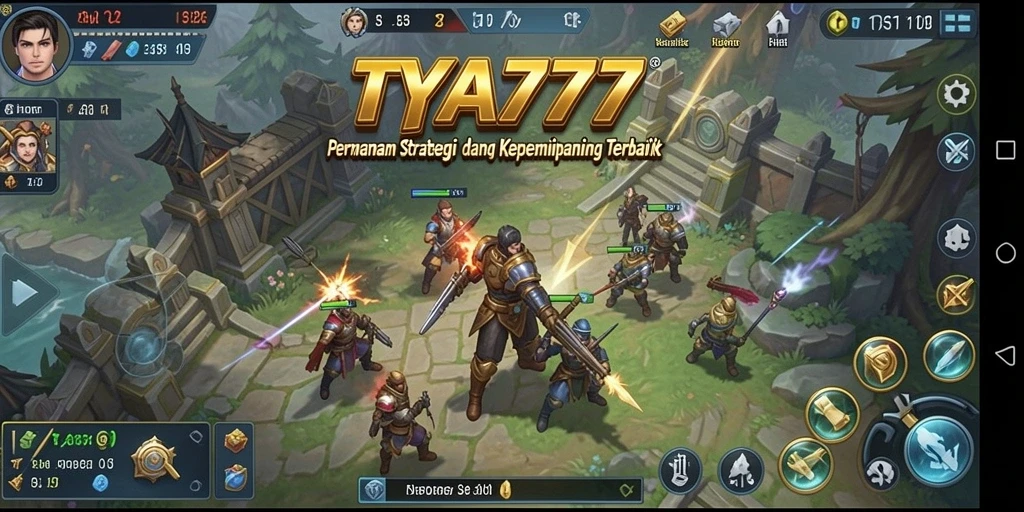 Tampilan gameplay seru dari TYA777 dengan aksi strategis.